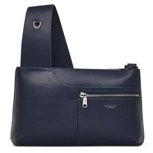 Radley London Pocket Icon - Small Ziptop Crossbody (Dark Blue)